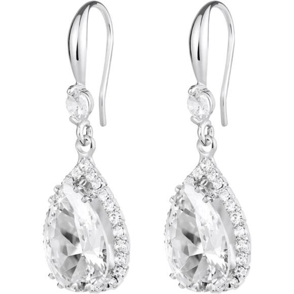 Diamond Dangle Earrings for Women Trendy, Rhinestone Drop Chandelier Earrings - Picture 5 of 7